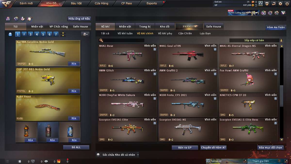 shop acc cf uy tin gia re